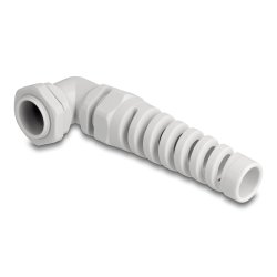 DeLOCK Presse-étoupe PG16 angulé 90° avec décharge de traction, gris