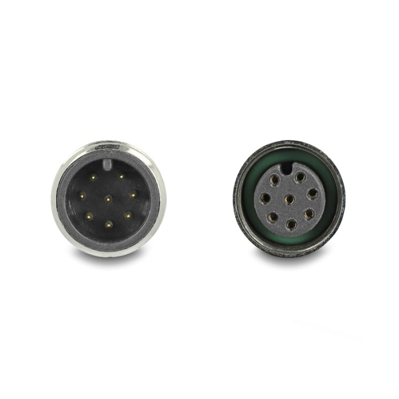 DeLOCK Câble M12 codée A à 8 broches mâle à femelle, PVC, 1 m