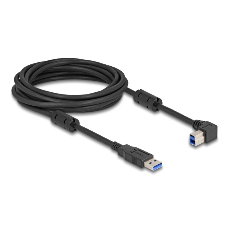DeLOCK USB 5 Gbps Câble Type-A mâle vers Type-B mâle 90° angulée à droite 5 m