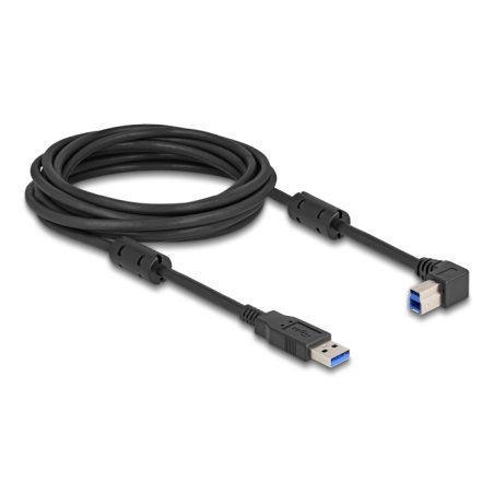 DeLOCK USB 5 Gbps Câble Type-A mâle vers Type-B mâle 90° angulée à droite 5 m