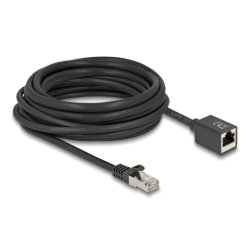 DeLOCK 90320 networking cable Black 1 m Cat6a S/FTP (S-STP)