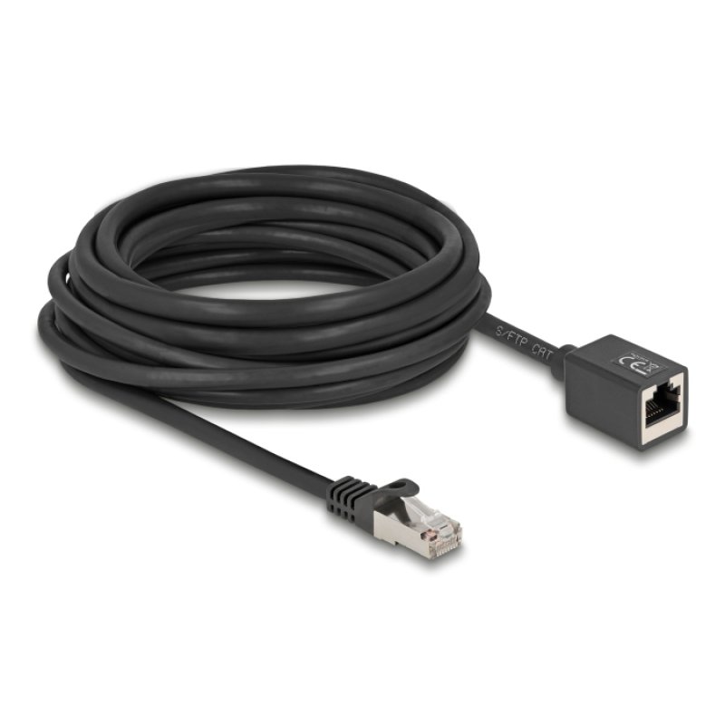 DeLOCK 90320 câble de réseau Noir 1 m Cat6a S/FTP (S-STP)