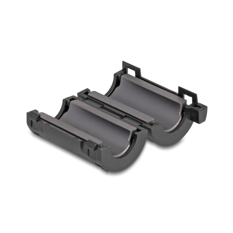 Delock Ferritkern / Ferritring für Rundkabel 11 mm 2 Stück schwarz
