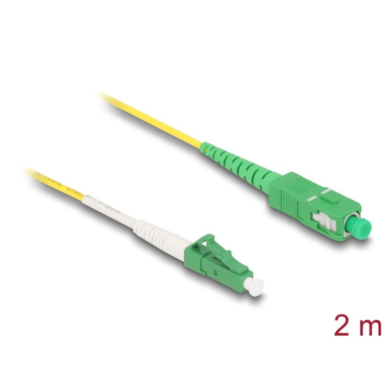 DeLOCK 83861 InfiniBand/fibre optic cable 2 m LC SC LC/SC Yellow
