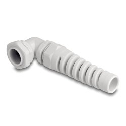 DeLOCK Cable Gland with strain relief 90° angled PG13.5 grey
