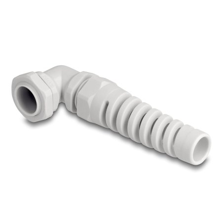 DeLOCK Cable Gland with strain relief 90° angled PG13.5 grey