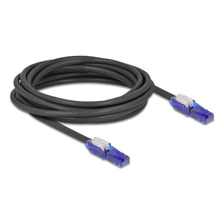 DeLOCK 80929 câble de réseau Noir, Violet 5 m Cat6 U/UTP (UTP)