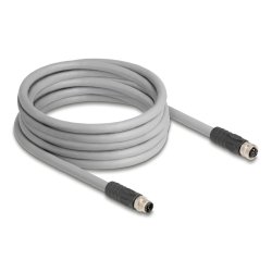 DeLOCK 80541 câble de capteur et d'actionneur 5 m RST M12 Gris