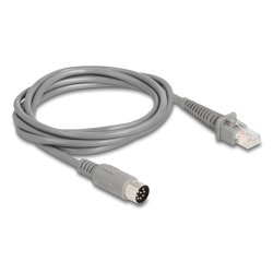 Delock Kabel RJ50 Stecker zu DIN 8 Pin Stecker 2 m grau