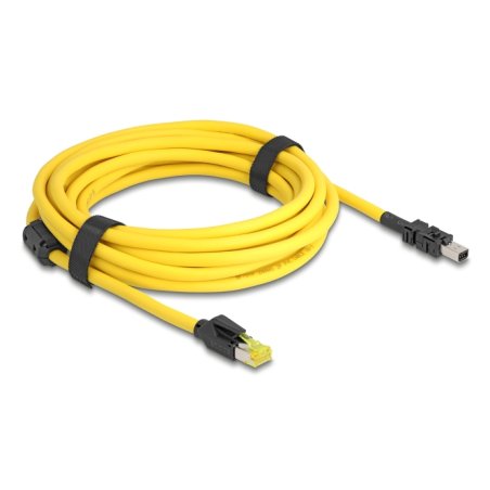 DeLOCK 81253 câble de réseau Noir, Jaune 5 m Cat6