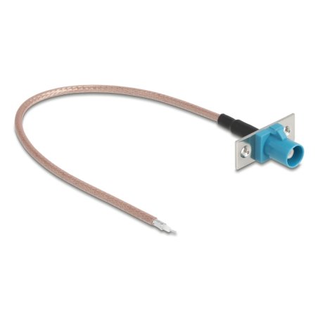 Delock Antennenkabel FAKRA Z Buchse zu offenen Kabelenden RG-316 20 cm 2 vorgestanzte Löcher