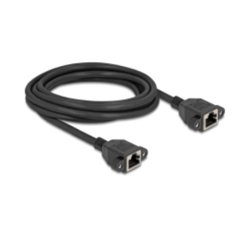 DeLOCK 90786 câble de réseau Noir 3 m Cat6a S/FTP (S-STP)