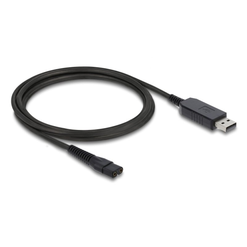Delock USB Ladekabel 3,5 V für Elektrorasierer kompatibel mit Wahl Color Pro 9649 - Rasierer Ladegerät Ersatzkabel