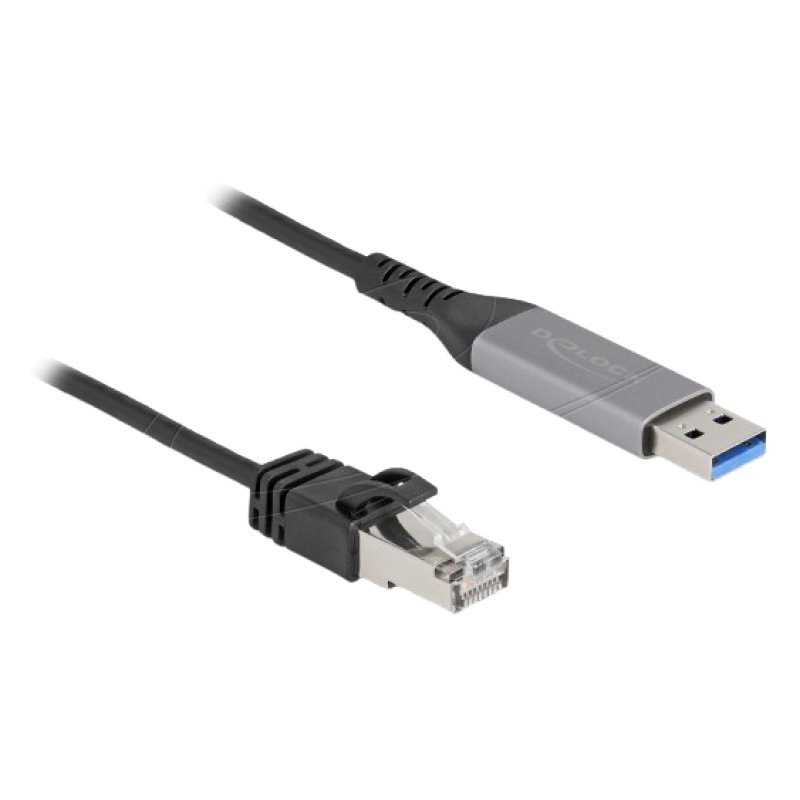 Delock USB LAN Kabel USB Typ-A zu RJ45 Gigabit Ethernet 2 m