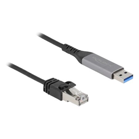 DeLOCK 60756 networking cable Anthracite, Black 2 m