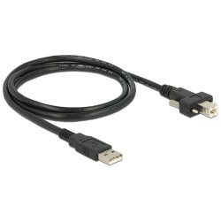 DeLOCK 83594 câble USB USB 2.0 1 m USB A USB B Noir