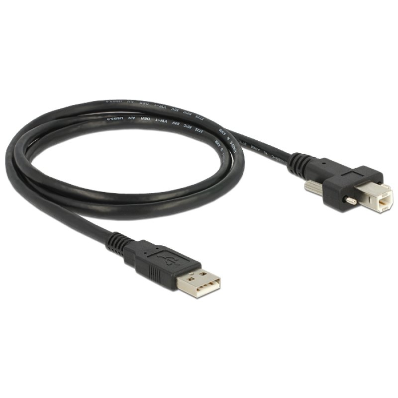 DeLOCK 83594 câble USB USB 2.0 1 m USB A USB B Noir