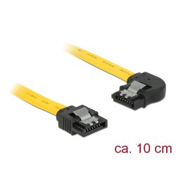 DeLOCK 83957 SATA cable 0.1 m SATA 7-pin Black, Yellow