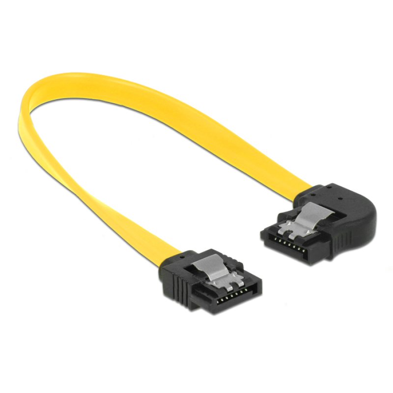 DeLOCK 83958 SATA cable 0.2 m SATA 7-pin Black, Yellow