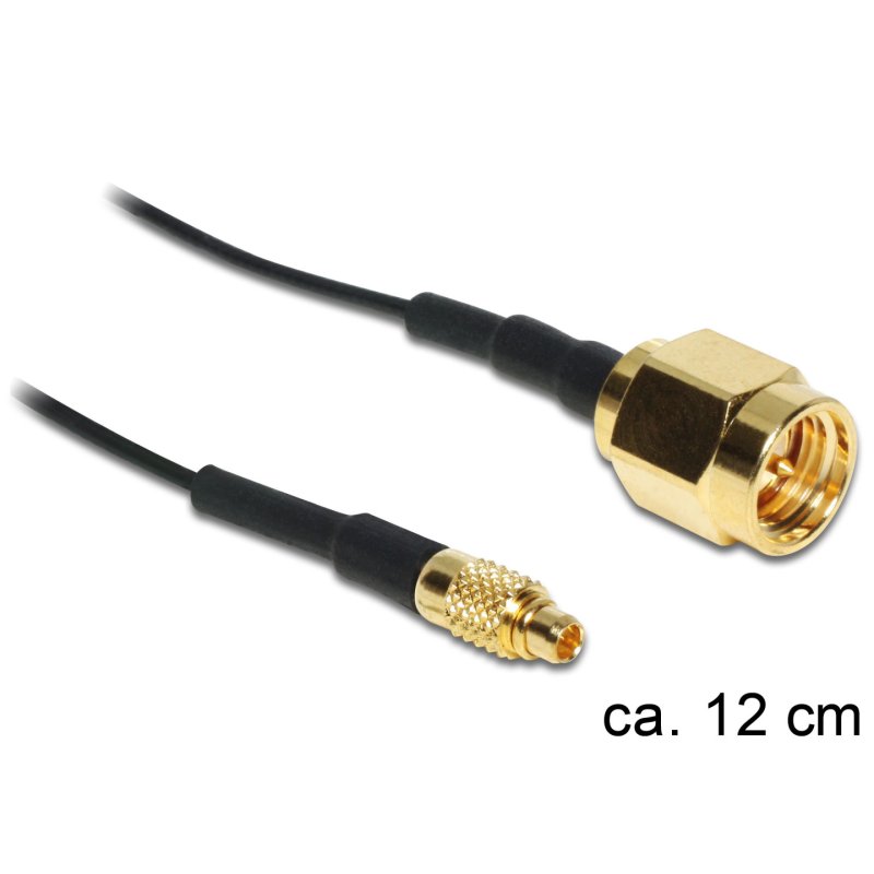 Delock Antennenkabel SMA Stecker zu MMCX Stecker 1.13 120 mm