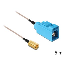 DeLOCK 88671 coaxial cable 5 m SMA FAKRA Z Brown