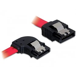 Delock SATA 3 Gb/s Kabel gerade auf links gewinkelt 50 cm rot