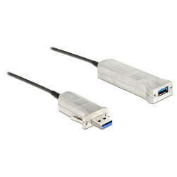 DeLOCK 50m USB3.0-A USB Micro-B/USB3.0-A USB cable USB 3.2 Gen 1 (3.1 Gen 1) USB A USB A/Micro-USB B Black, Silver