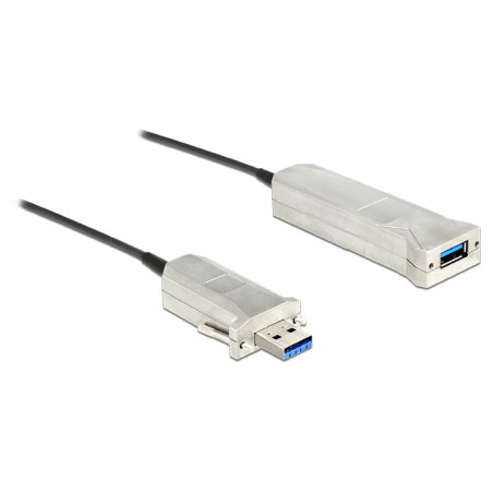 Delock Aktives Optisches Kabel USB 5 Gbps Typ-A Stecker zu Typ-A Buchse 50 m
