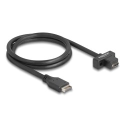 DeLOCK Câble USB 10 Gbps à Type-E Key A 20 broches mâles à USB Type-C femelle monté 70 cm