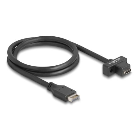 DeLOCK Câble USB 10 Gbps à Type-E Key A 20 broches mâles à USB Type-C femelle monté 70 cm