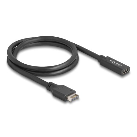 DeLOCK Câble USB 10 Gbps Type-E Key A 20 broches mâles vers USB Type-C femelle, 70 cm