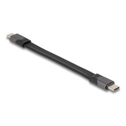 DeLOCK USB 40 Gbps FPC Flat Ribbon Cable USB Type-C to USB Type-C 15 cm PD 3.0 100 W E-Marker