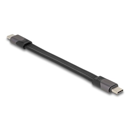 DeLOCK USB 40 Gbps FPC Flat Ribbon Cable USB Type-C to USB Type-C 15 cm PD 3.0 100 W E-Marker