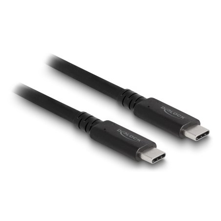 DeLOCK Câble USB4 40 Gbps coaxial 1,2 m USB PD 3.1 Extended Power Range 240 W