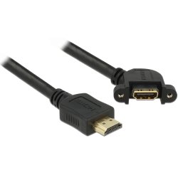 DeLOCK HDMI A, 1m HDMI cable HDMI Type A (Standard) Black