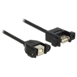 DeLOCK 1m USB 2.0-A/USB 2.0-B câble USB USB A USB B Noir