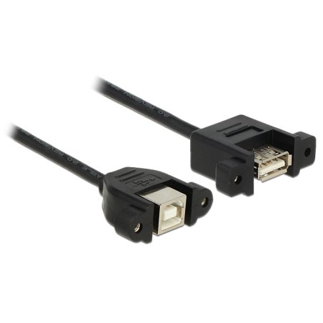 DeLOCK 1m USB 2.0-A/USB 2.0-B USB cable USB A USB B Black