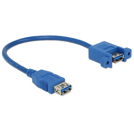 Delock USB 5 Gbps Kabel Typ-A Buchse zu USB 5 Gbps Typ-A Buchse zum Einbau 25 cm