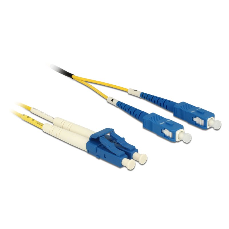 Delock Kabel Lichtwellenleiter LC SC Singlemode OS2 1 m
