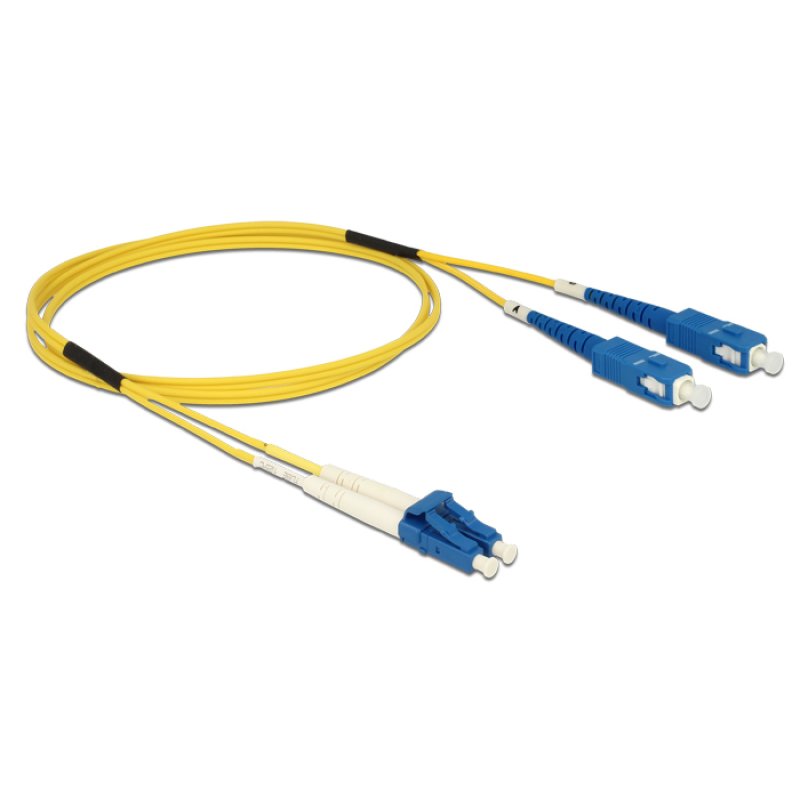 Delock Kabel Lichtwellenleiter LC SC Singlemode OS2 1 m