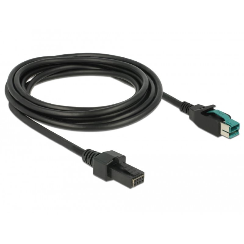 DeLOCK 85484 câble électrique Noir 3 m PoweredUSB