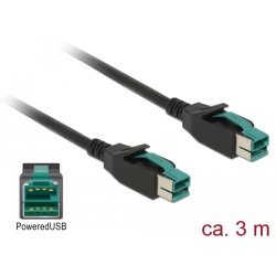 Delock PoweredUSB Kabel Stecker 12 V PoweredUSB Stecker 12 V 3 m für POS Drucker und Terminals