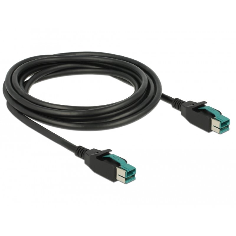 DeLOCK 85494 power cable Black 3 m PoweredUSB