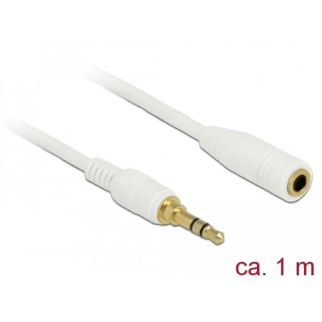 DeLOCK 85577 audio cable 1 m 3.5mm White