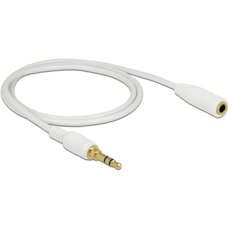 DeLOCK 85577 audio cable 1 m 3.5mm White