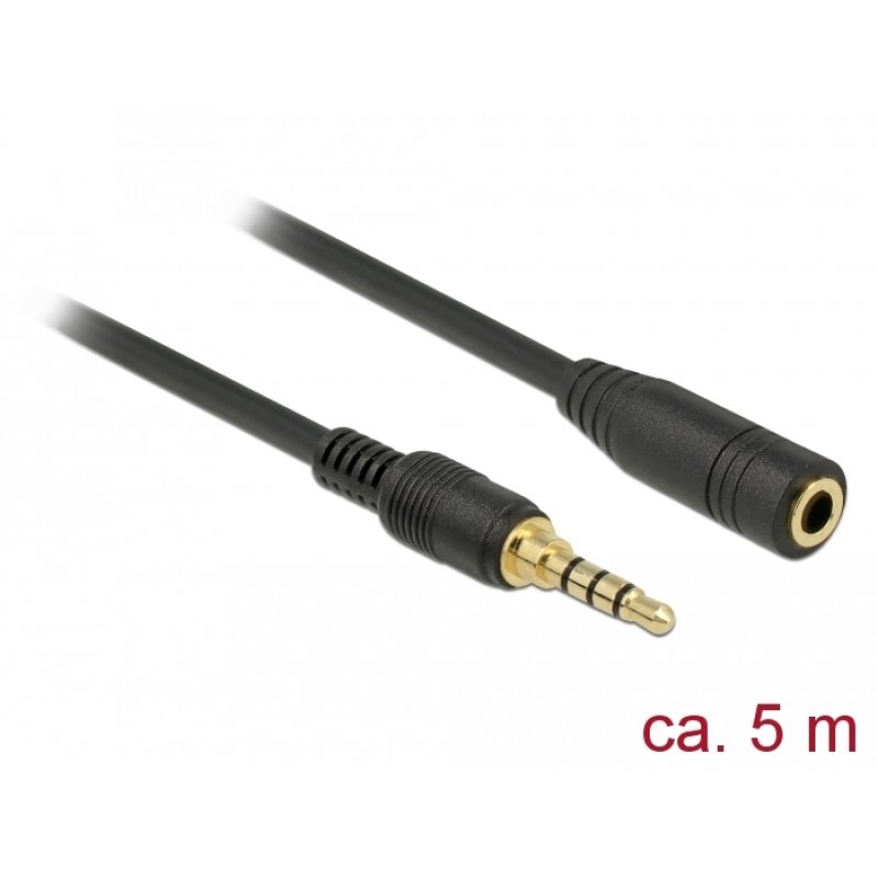 DeLOCK 85635 audio cable 5 m 3.5mm Black
