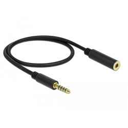 DeLOCK 85795 audio cable 0.5 m 4.4mm Black