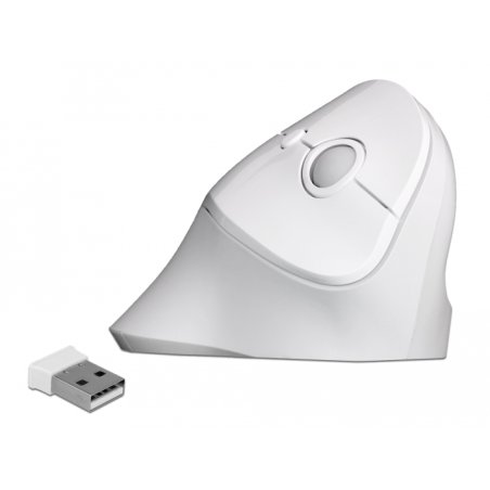 Delock Ergonomische USB Maus vertikal - kabellos
