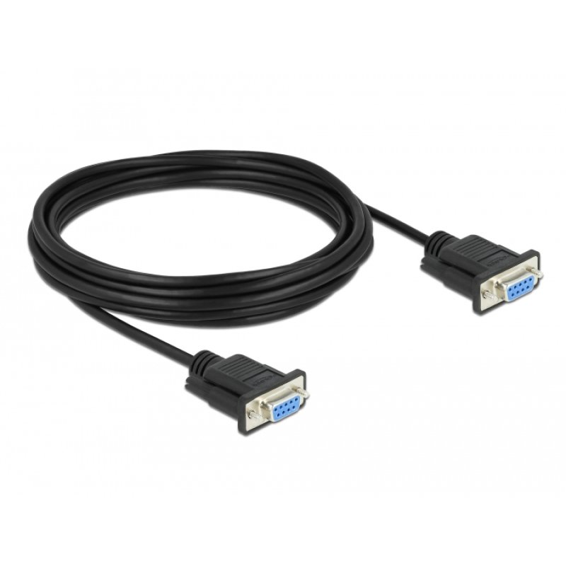 DeLOCK Câble Serial RS 232 D-Sub9 femelle à femelle, 5 m, null-modem