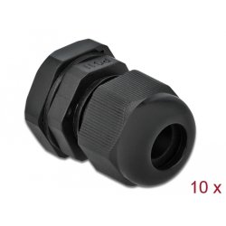 DeLOCK Cable Gland PG11 10 pieces black